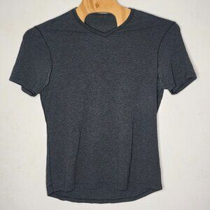 Lululemon Gray V-Neck Short Sleeve Tshirt Men's Large L